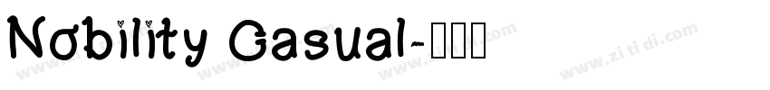 Nobility Casual字体转换